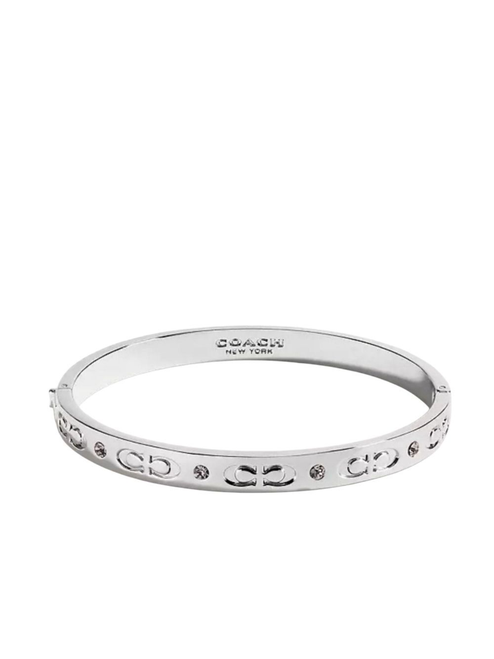 Coach Hinged Bangle Bracelet Rose Gold Silver Gold - Picture 3 of 7